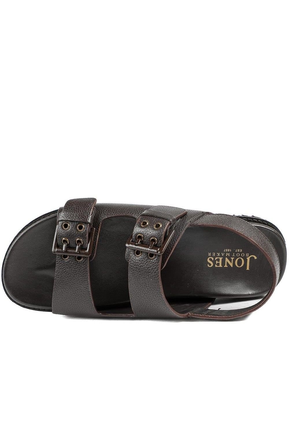 Jones Bootmaker Jones Bootmaker Men's Whitaker Leather Buckle Sandals in Brown - 4