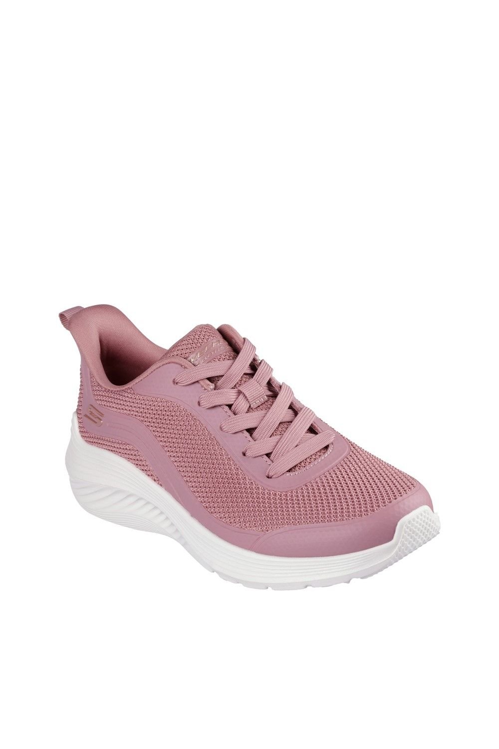 Skechers Skechers Women's Bobs Squad Waves Still Wading Trainers in Rose - 4