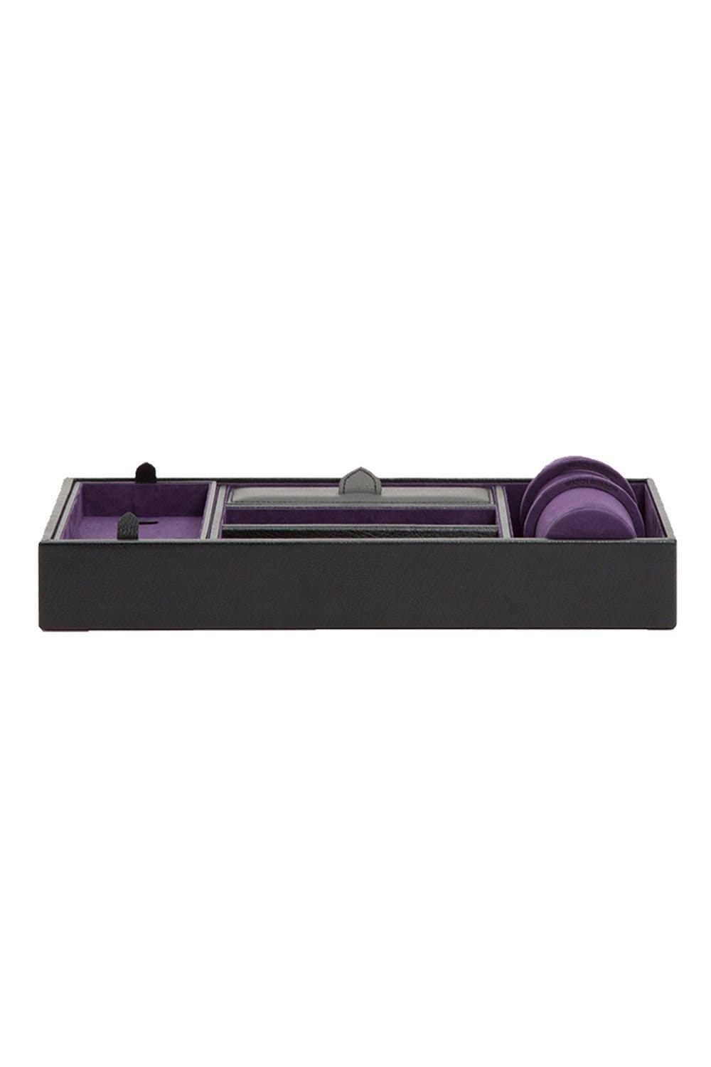 Wolf WOLF Men's Blake Valet Tray With Cuff in Black - 1