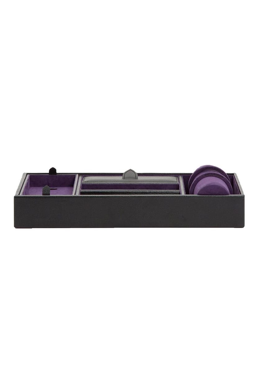 Wolf WOLF Men's Blake Valet Tray With Cuff in Black - 1