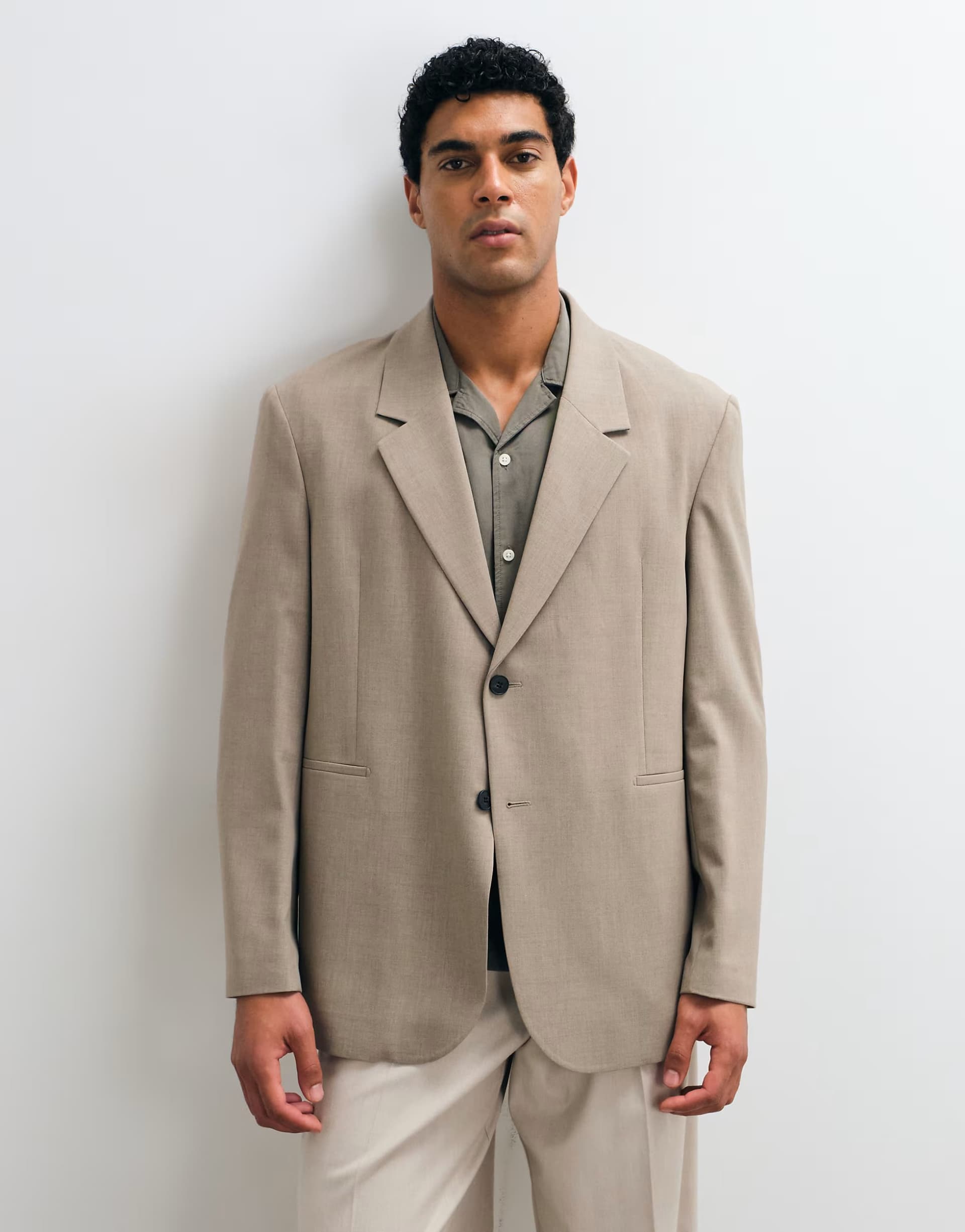 ASOS ASOS DESIGN mix & match oversized suit jacket in grey