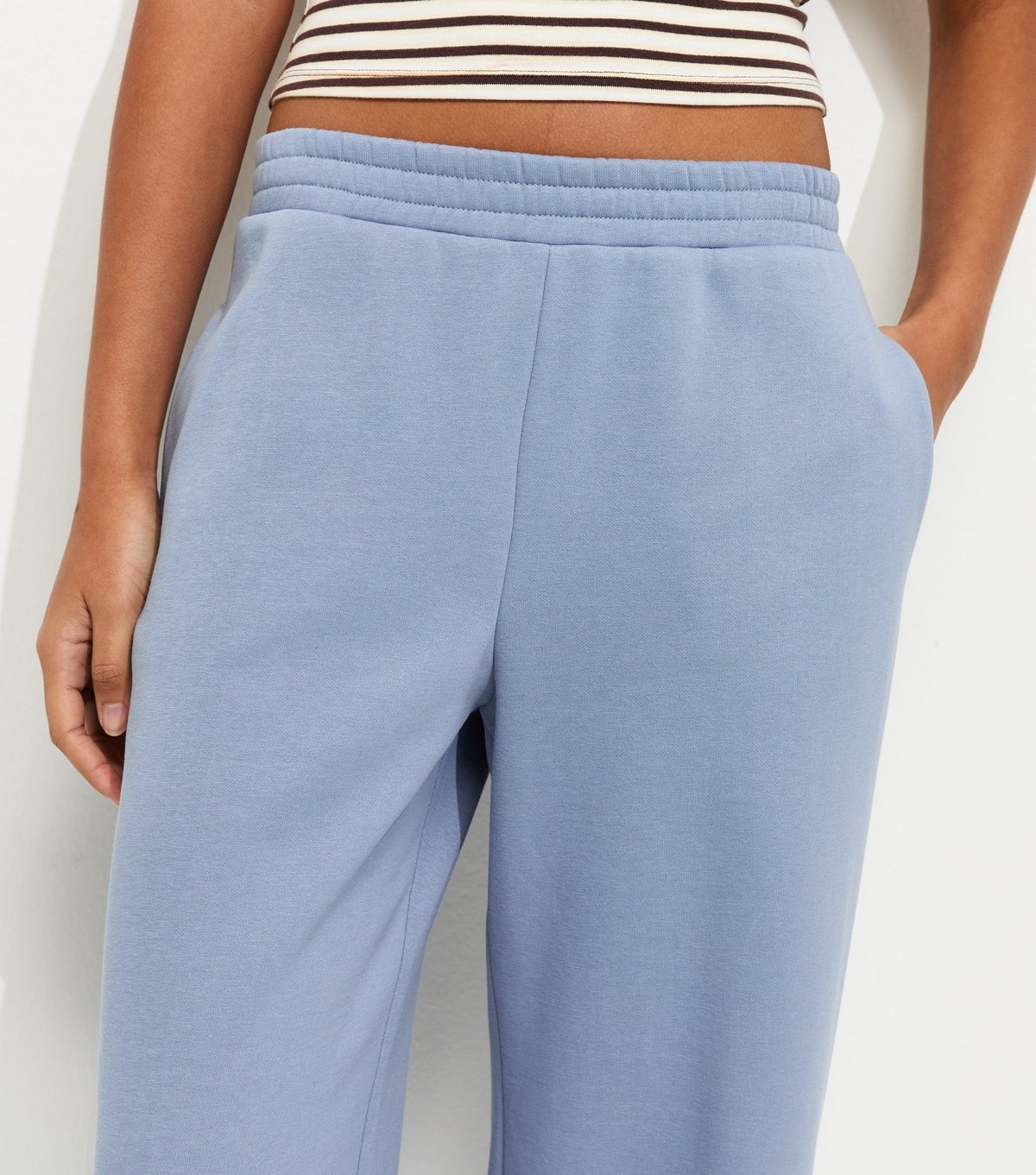 New Look Women's Blue Wide Leg Relaxed Fit Joggers New Look - 3