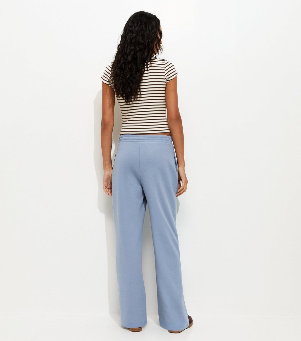 New Look Women's Blue Wide Leg Relaxed Fit Joggers New Look - 4