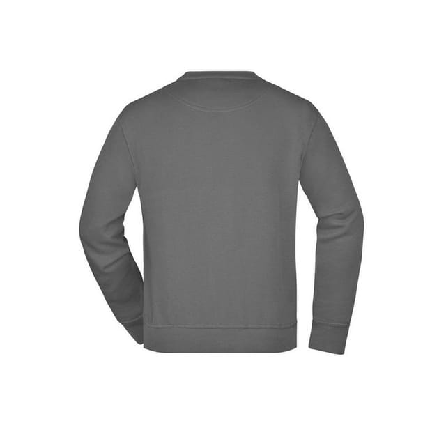 James and Nicholson James and Nicholson Men's Workwear Sweatshirt in Dark Grey - 2