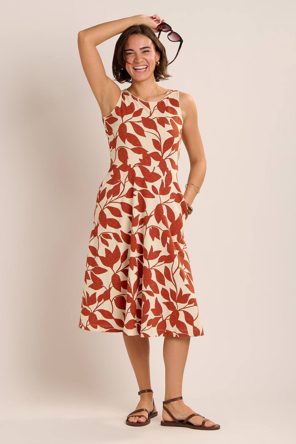 Brakeburn Brakeburn Women's ADLA DRESS in Brown - 3