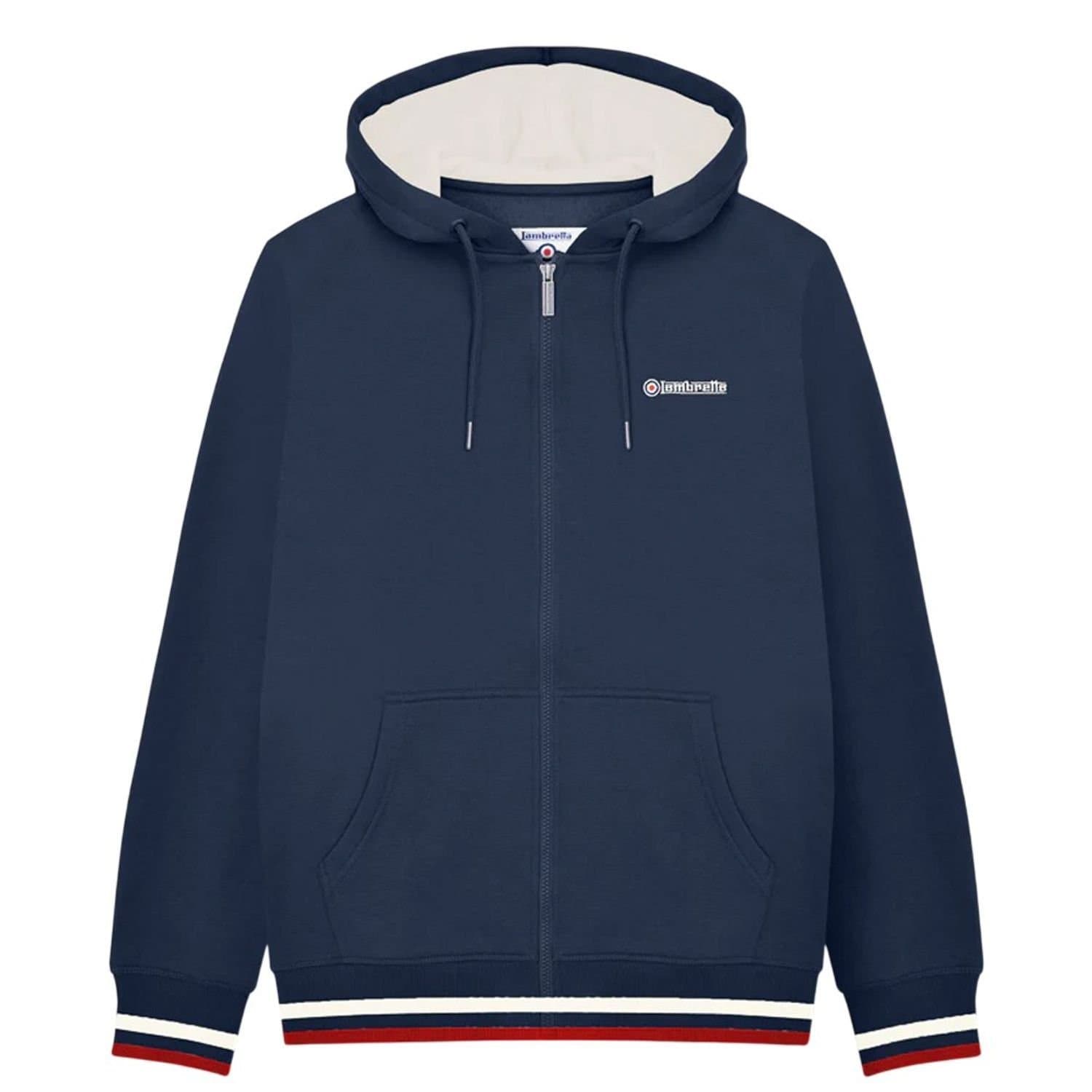 Lambretta Lambretta Men's Full Zip Hoodie in Navy