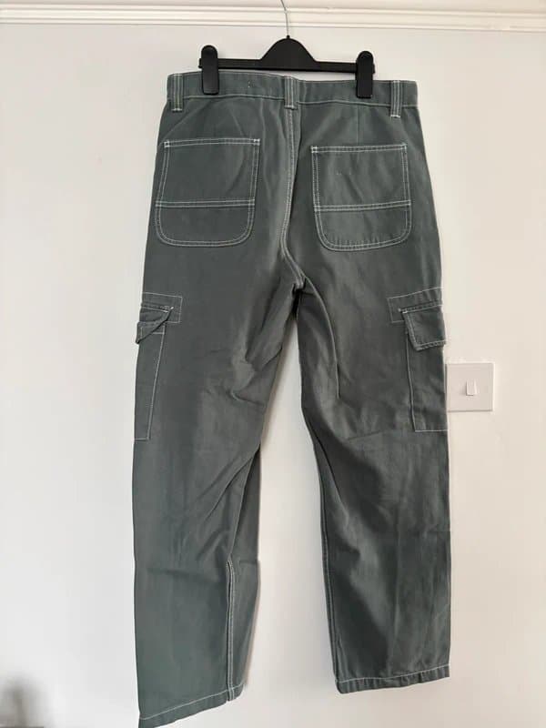 Bershka Bershka | Contrast Stitch Cargo Jeans