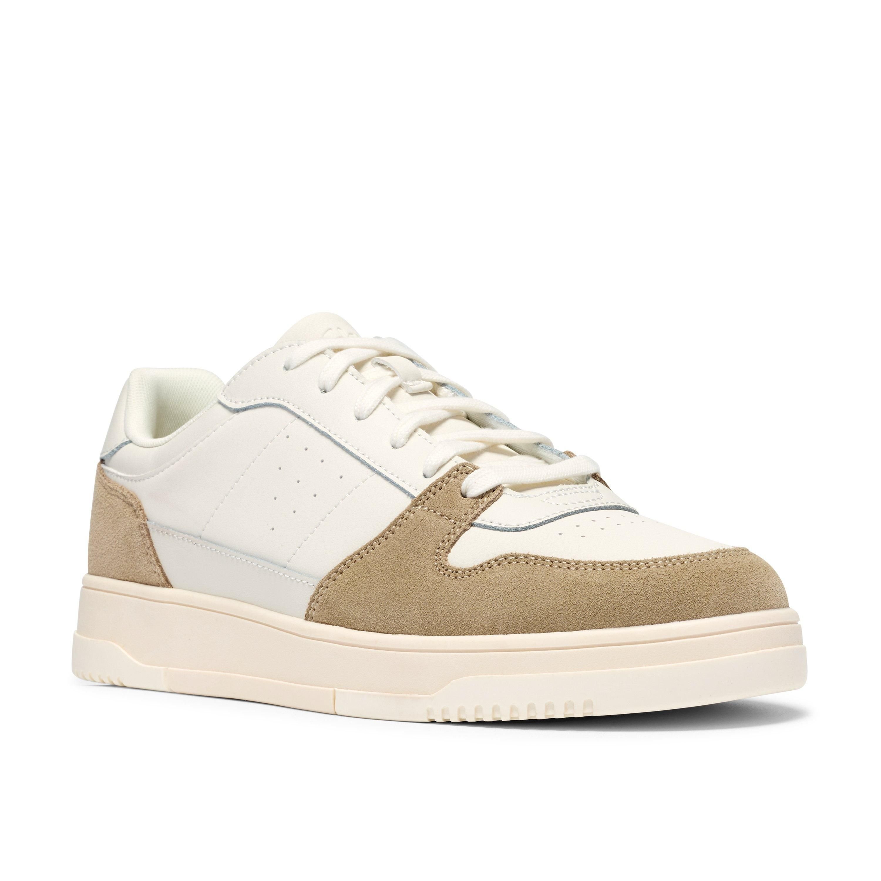 Clarks Clarks Men's Newick Lace White Combination Trainers, Lace Up - 4