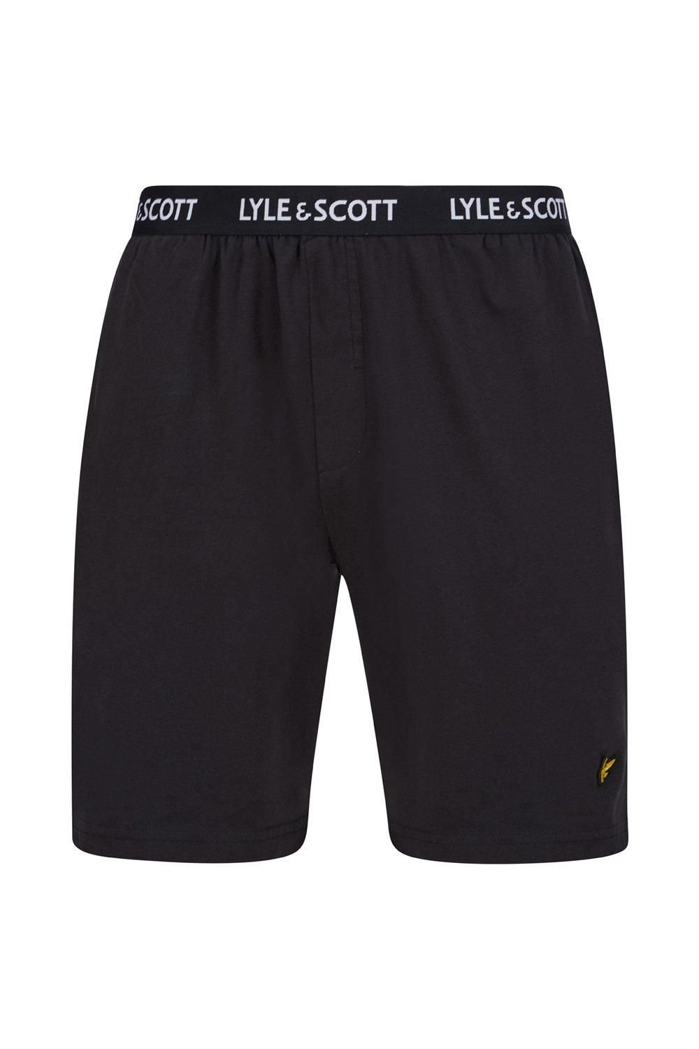 Lyle & Scott Lyle & Scott Men's Charlie Lounge Shorts & T-Shirt Set Black - 3