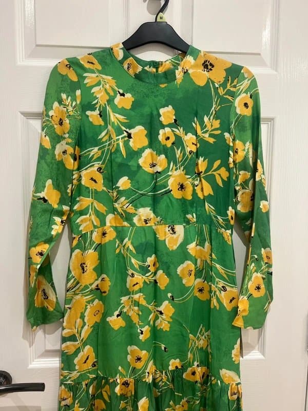 Never Fully Dressed Never Fully Dressed Green Daisy Summer Dress Size 14