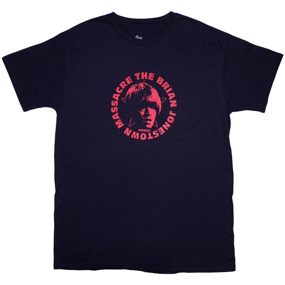 The Brian Jonestown Massacre The Brian Jonestown Massacre Men's Logo T-Shirt in Navy - 4