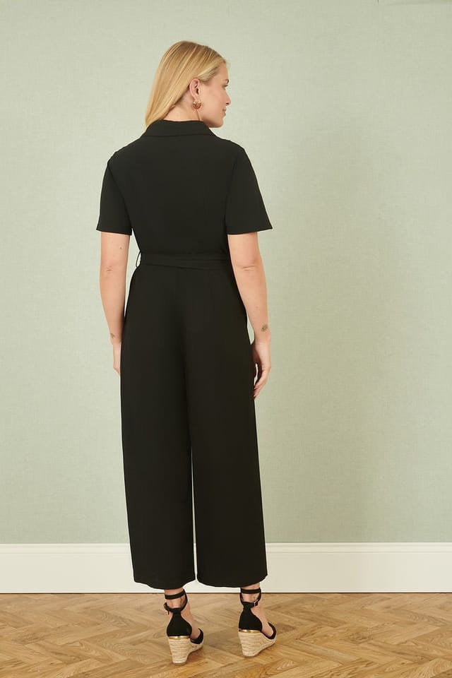 Yumi Yumi Women's Black Utility Relaxed Fit Jumpsuit - 3