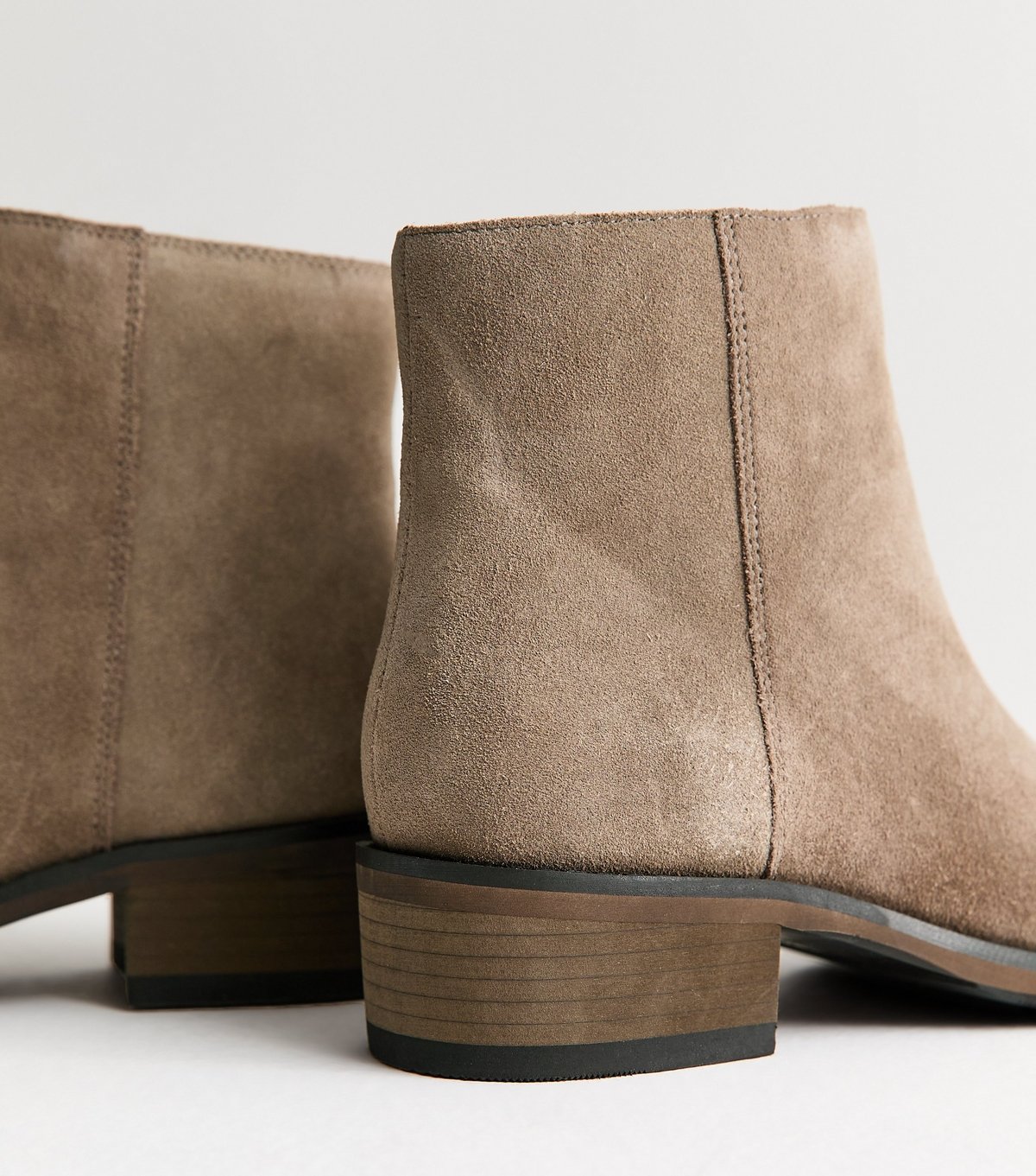 New Look Women's Premium Real Leather Light Brown Ankle Boots New Look - 4