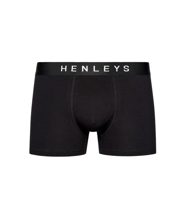 Henleys Henleys Men's Coalink 3 Pack Boxers in Black - 3