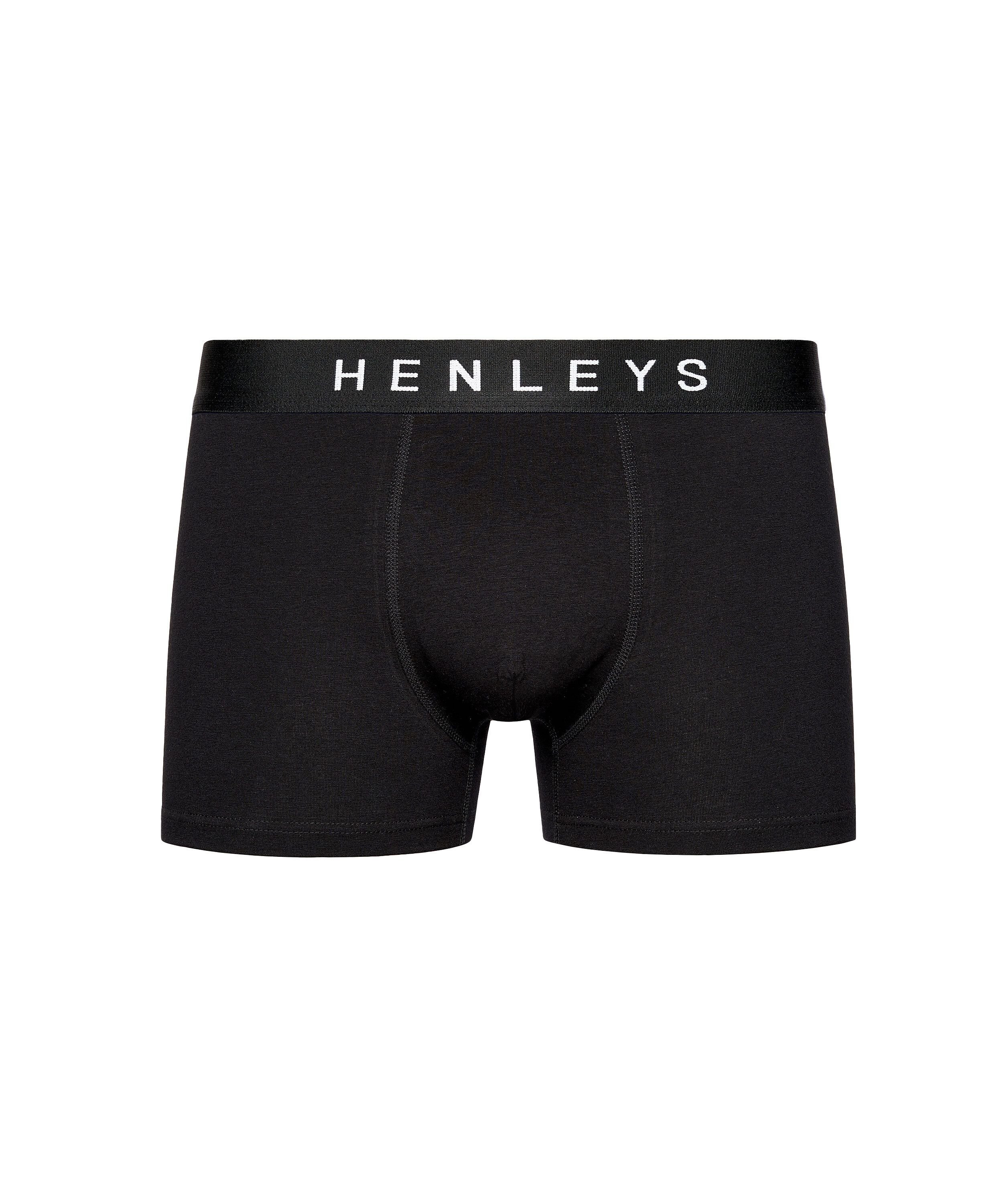Henleys Henleys Men's Coalink 3 Pack Boxers in Black - 4