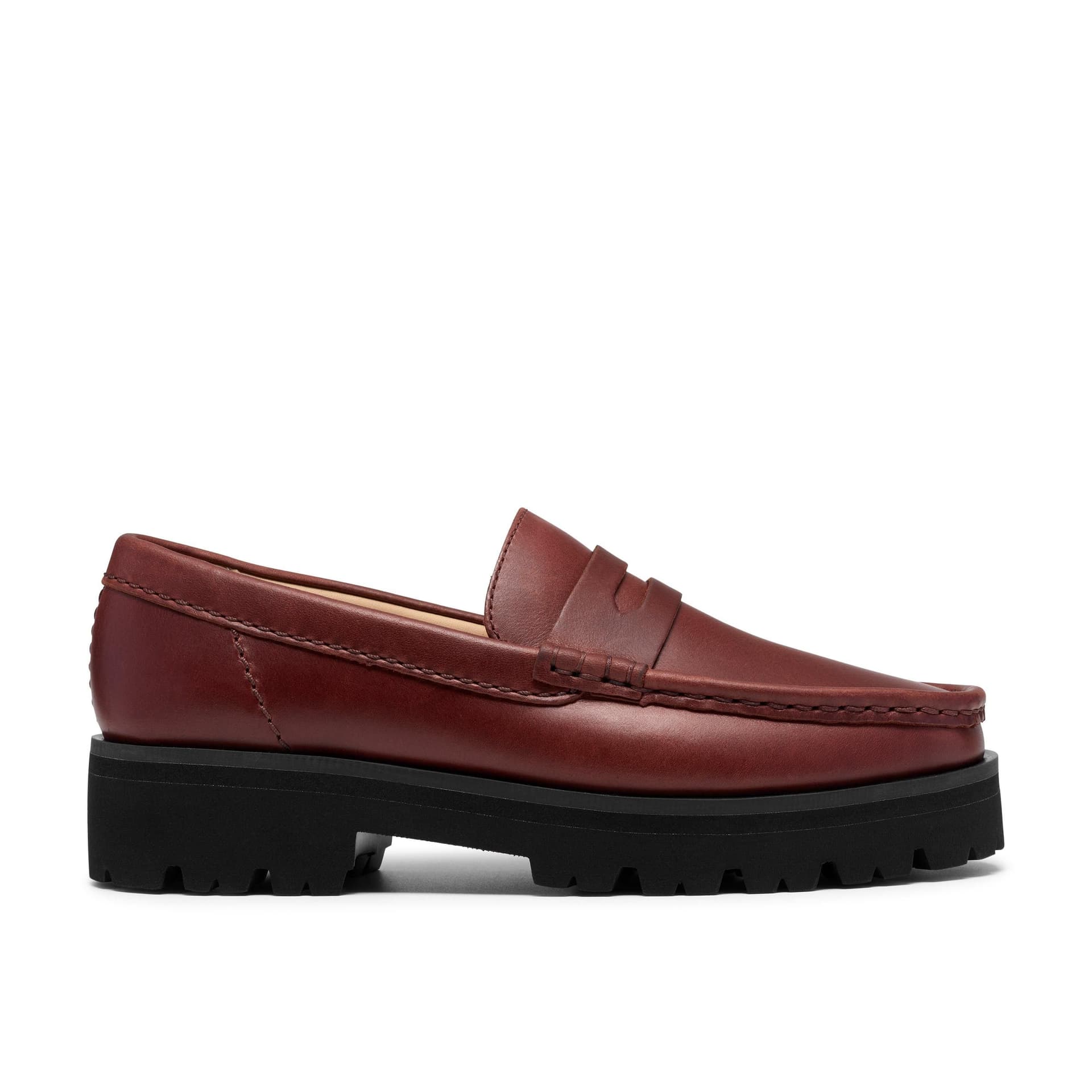 Clarks Clarks Mahogany Leather Loafers for Women