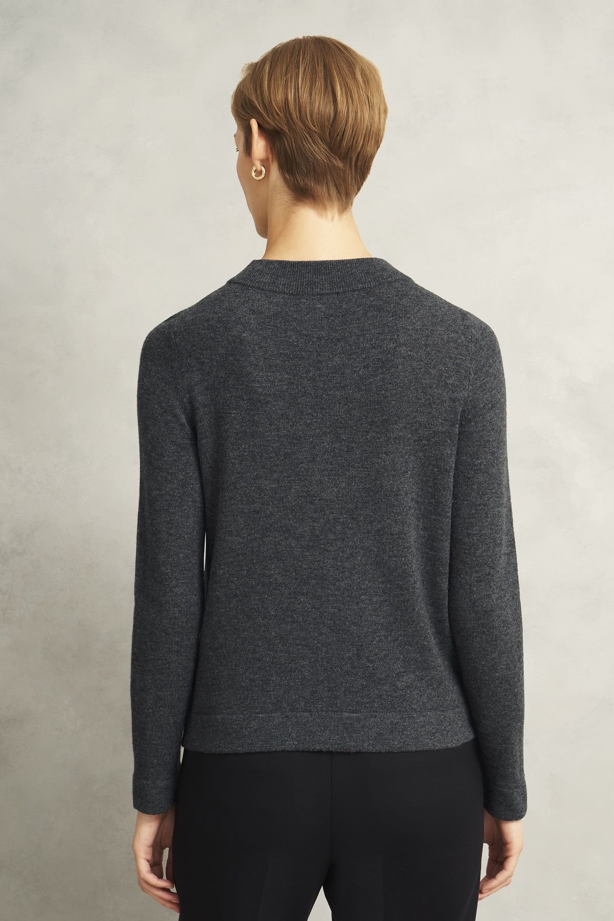 Hobbs London Hobbs London Women's Talia Jumper in Dark Grey - 4