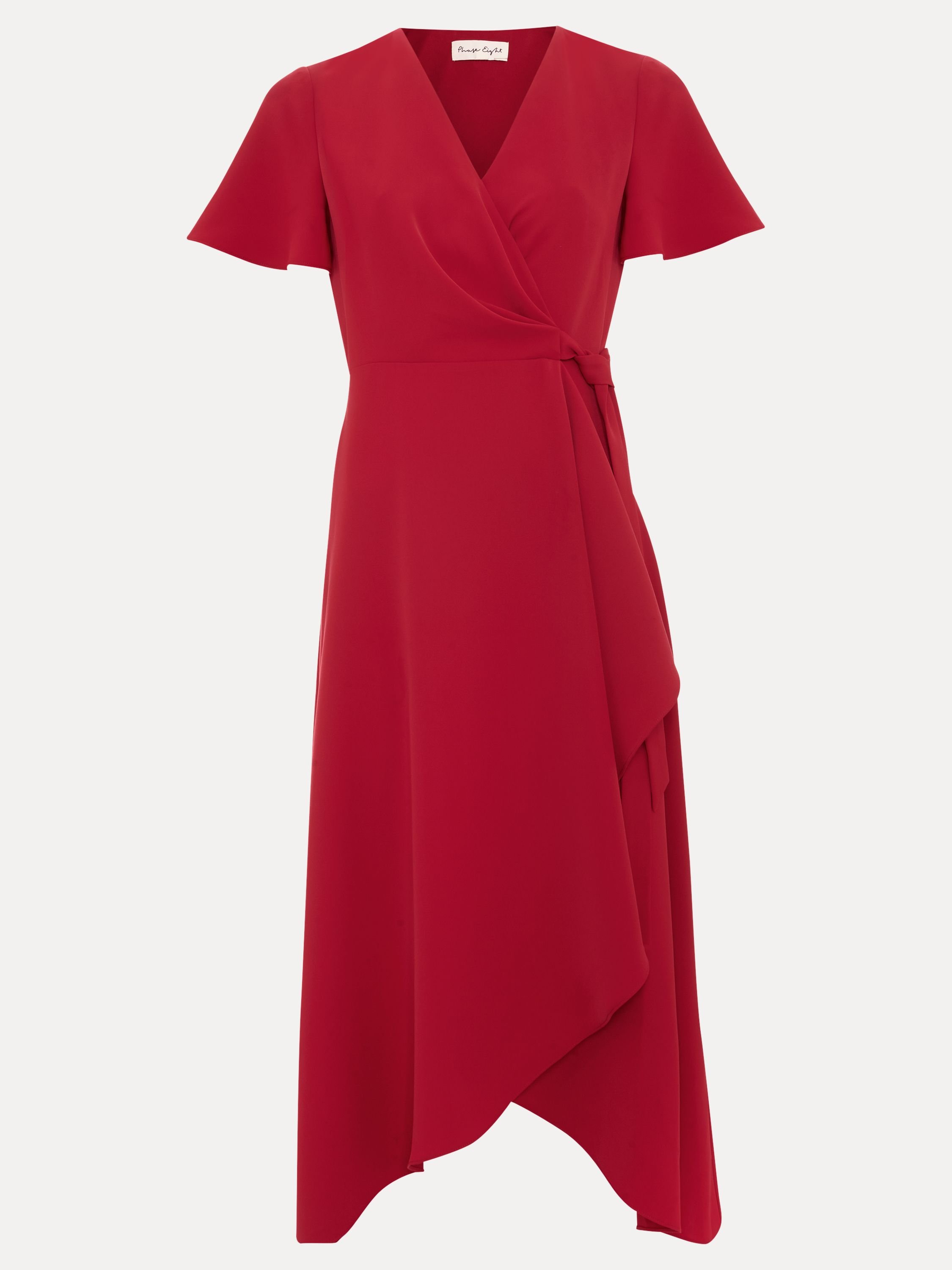 Phase Eight Phase Eight Women's Julissa Red Wrap Midi Dress - 2