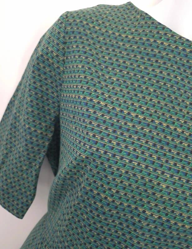 TOAST Toast geometric print a-line shift midi dress UK size 12