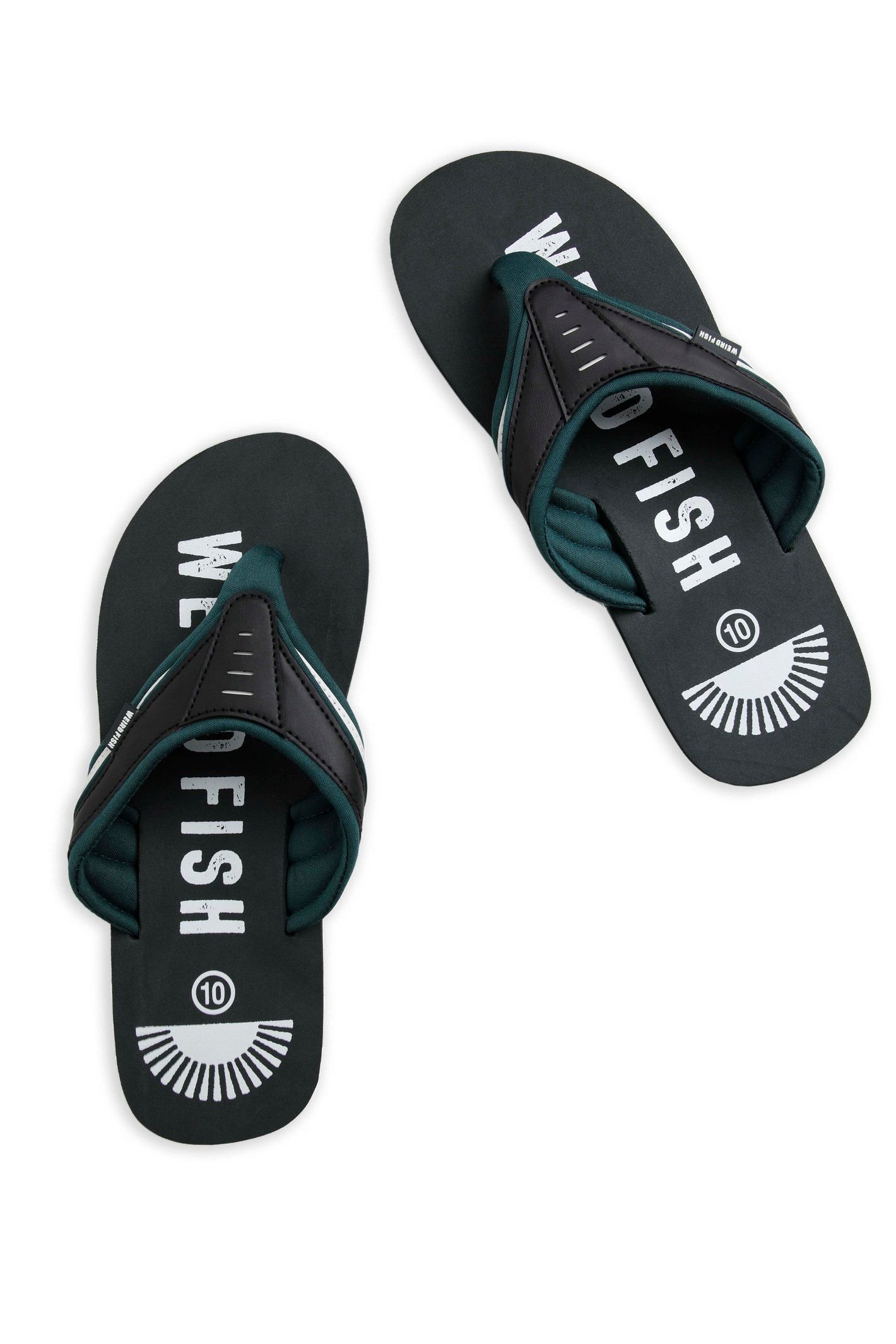 Weird Fish Weird Fish Men's Columbia Branded Flip Flops in Jet Black - 2