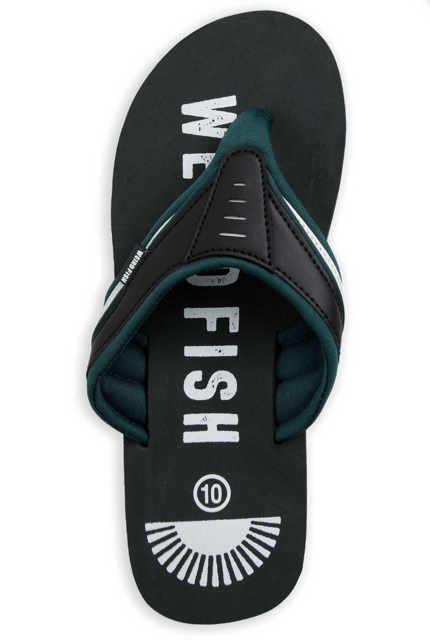 Weird Fish Weird Fish Men's Columbia Branded Flip Flops in Jet Black - 4