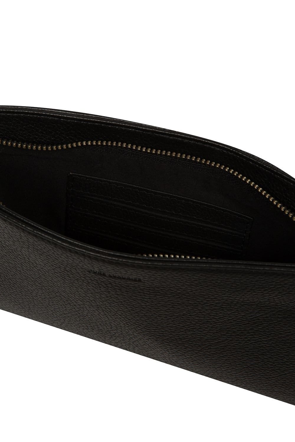 Pure Luxuries London Pure Luxuries London Women's 'Venetia' Leather Grab Clutch Bag in Black - 4