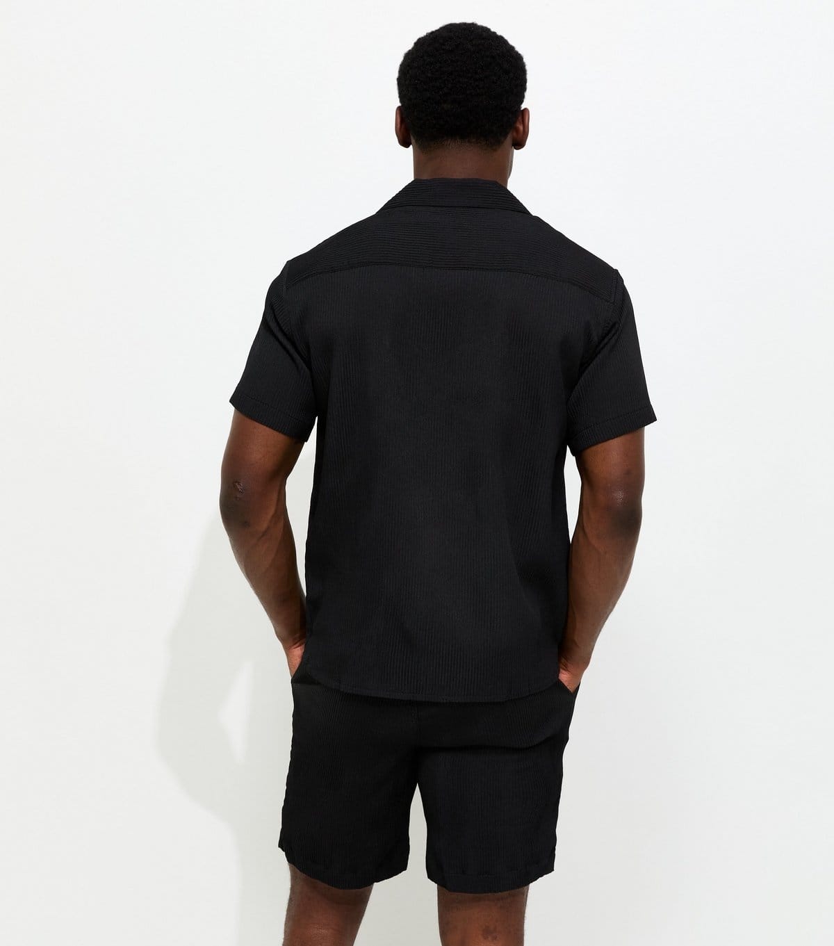 jack & jones Men's Regular Black Striped Drawstring Shorts Jack & Jones New Look - 4