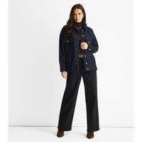 Gini London Women's Dark Blue Denim Trucker Jacket Gini London New Look - 3