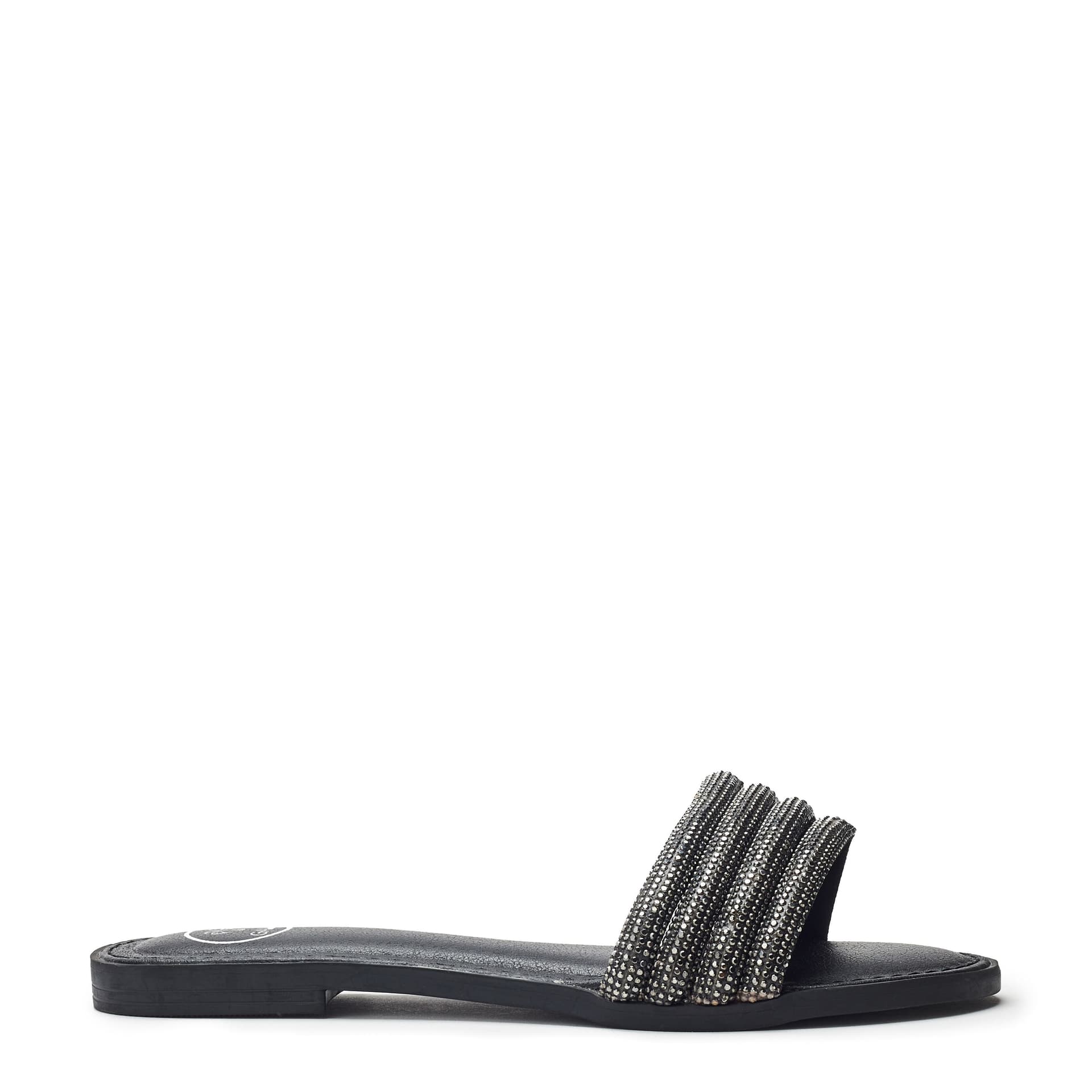 b.soleful b.soleful Black Porvair Sandals