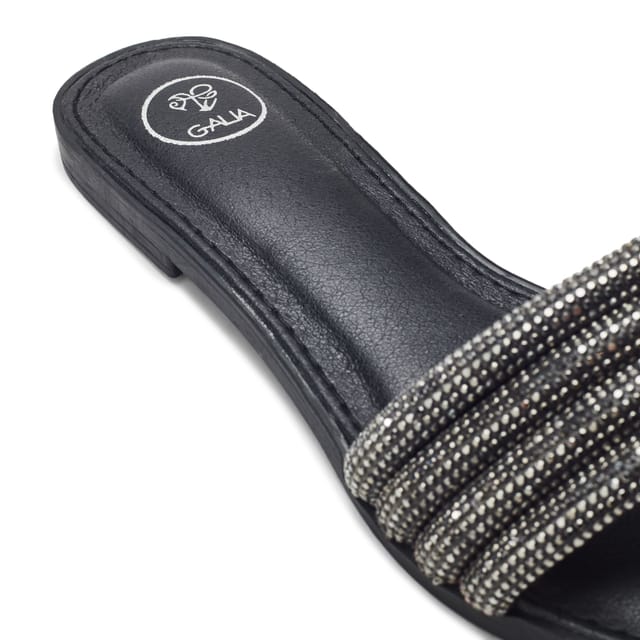 b.soleful b.soleful Women's 'Lusina' Porvair Sandals in Black - 3