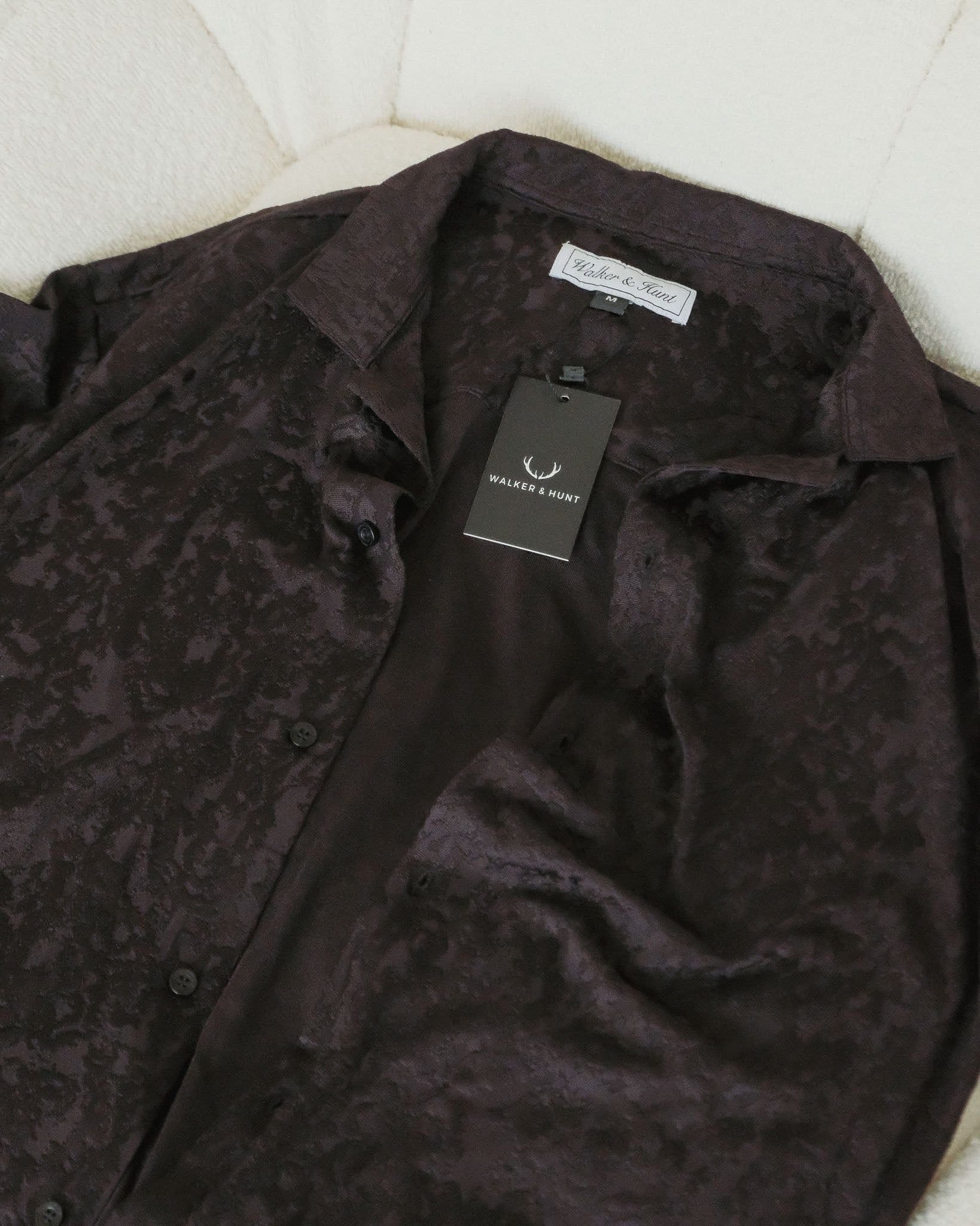 Walker & Hunt Walker & Hunt Men's Oversized 'Serenity' Shirt in Black - 4