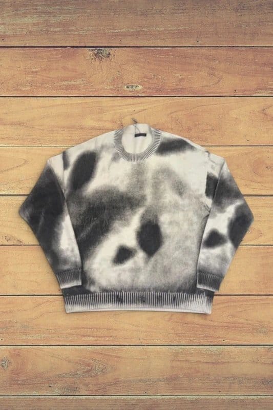 Zara Zara Abstract Knitted Jumper - Cream - M - 1