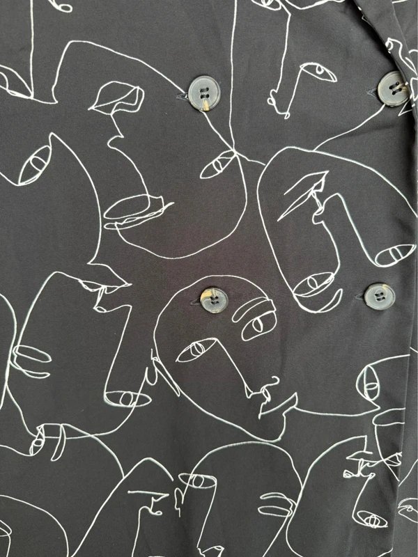 Monki RARE!Monki Matisse Face Abstract Dress Birthday Sightseeing Shopping Work Hen Everyday Statement 20 - 1