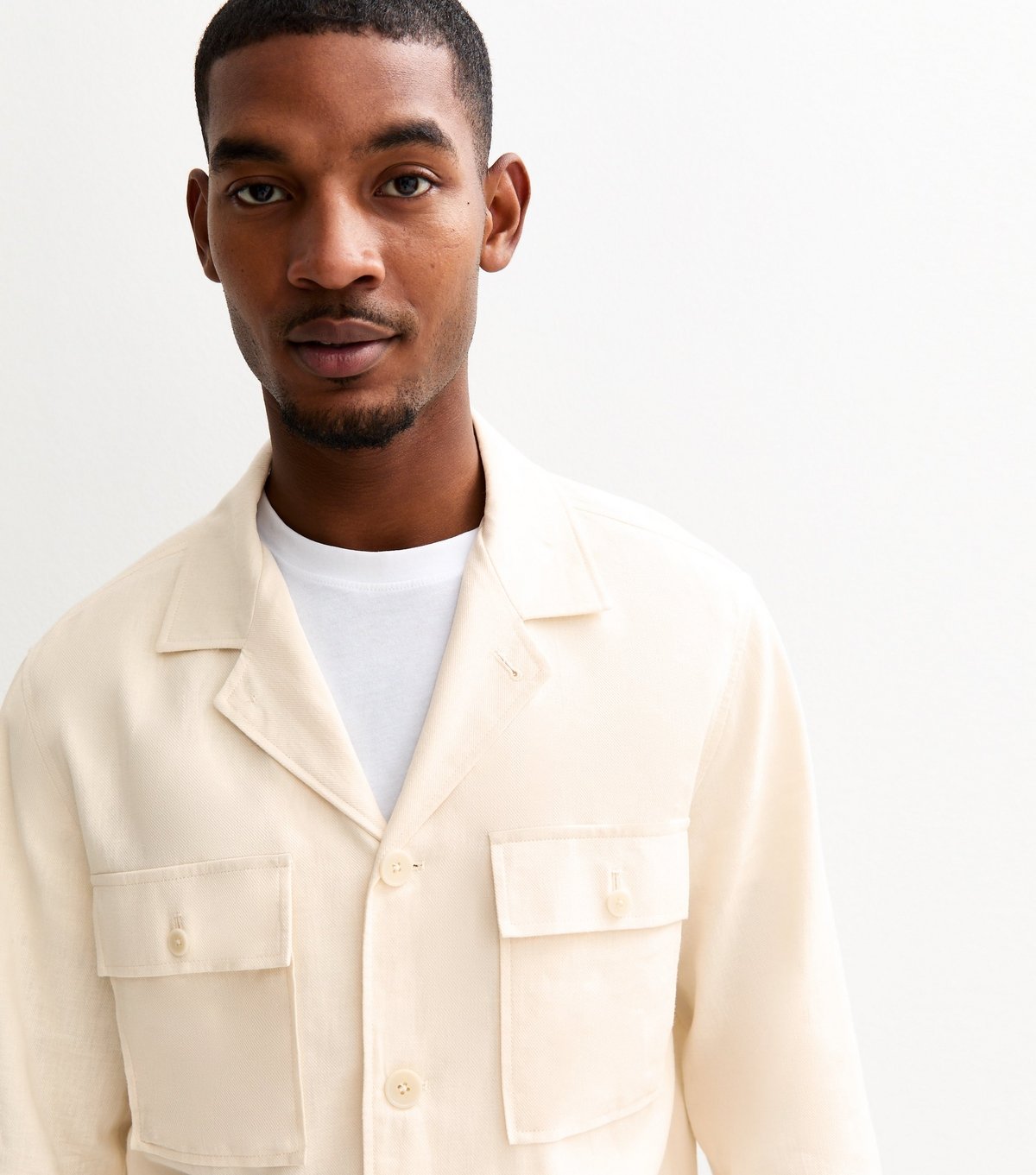 jack & jones Men's White Regular Overshirt Blazer Jack & Jones New Look - 2