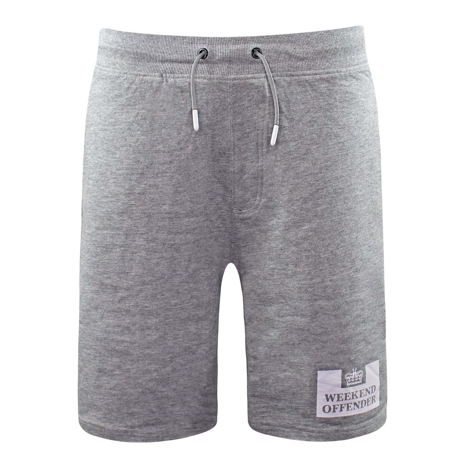 Weekend Offender Weekend Offender Men's Easy Fit Stretch Waist Grey Shorts