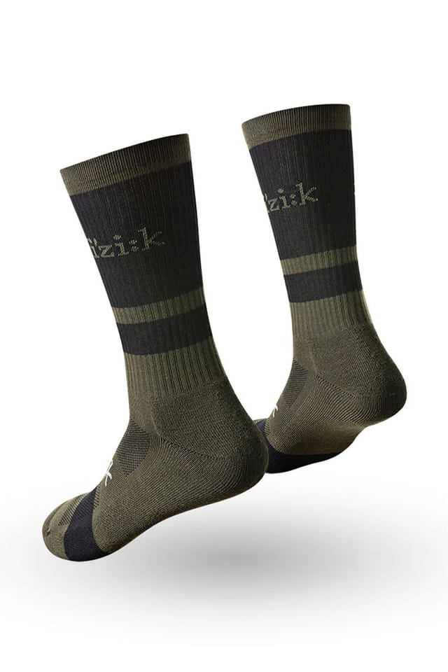 Bad Zebedee Bad Zebedee Men's Fizik Off-Road Mountain Bike Cycling Socks in Dark Green - 2