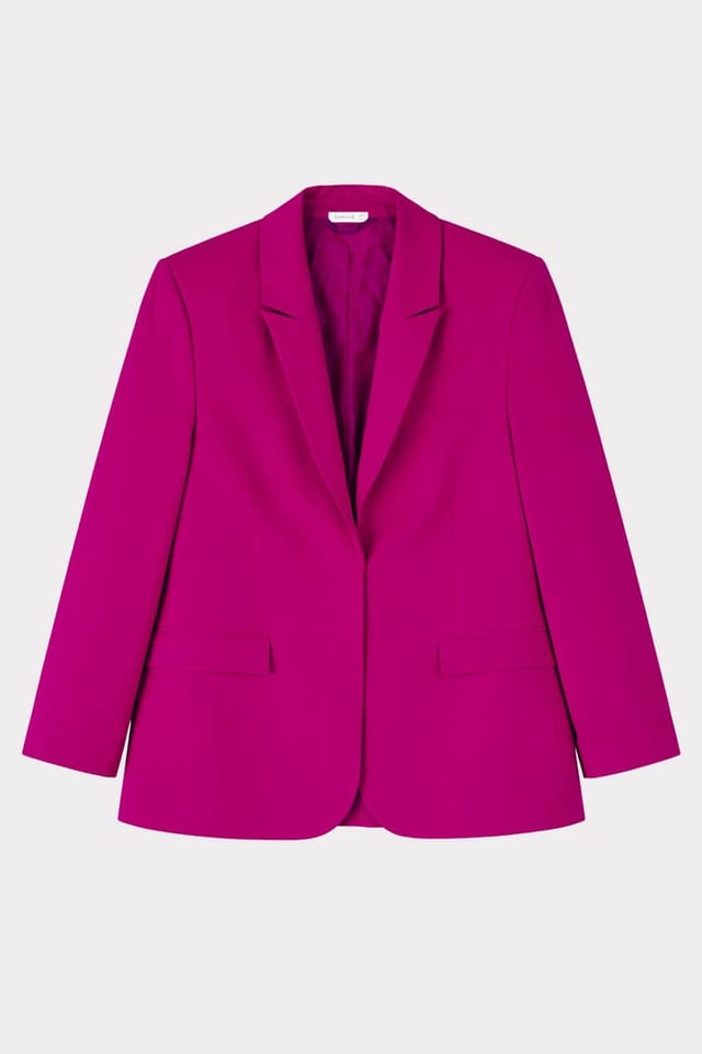 Kettlewell Kettlewell Women's Soft Tailored Blazer in Fuchsia - 2
