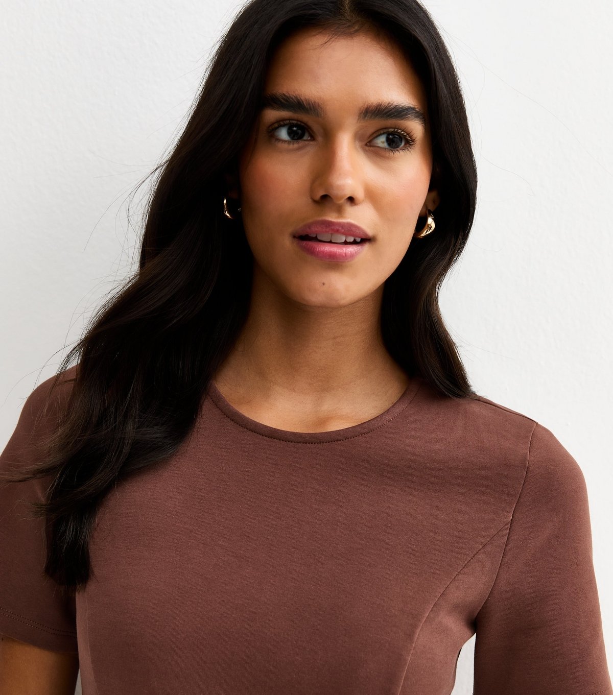 New Look Women's Dark Brown Flared A-Line Mini Dress New Look - 2