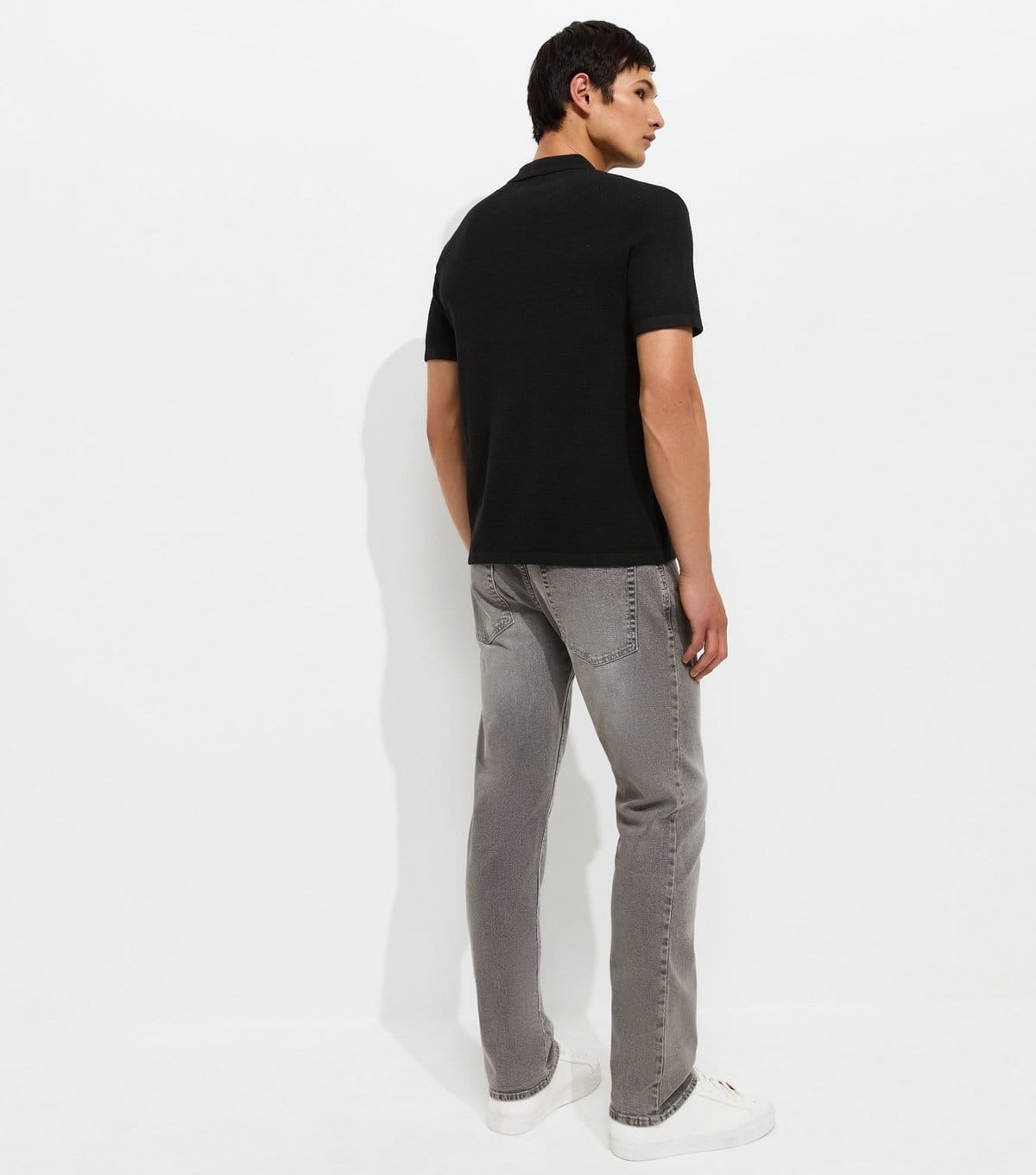 New Look Men's Light Grey Cotton Rich Slim Fit Jeans New Look - 4