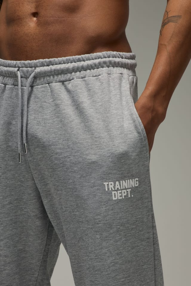 Training Dept. Training Dept. Men's Training Dept Loopback Straight Leg Fit Joggers in Grey Marl - 3