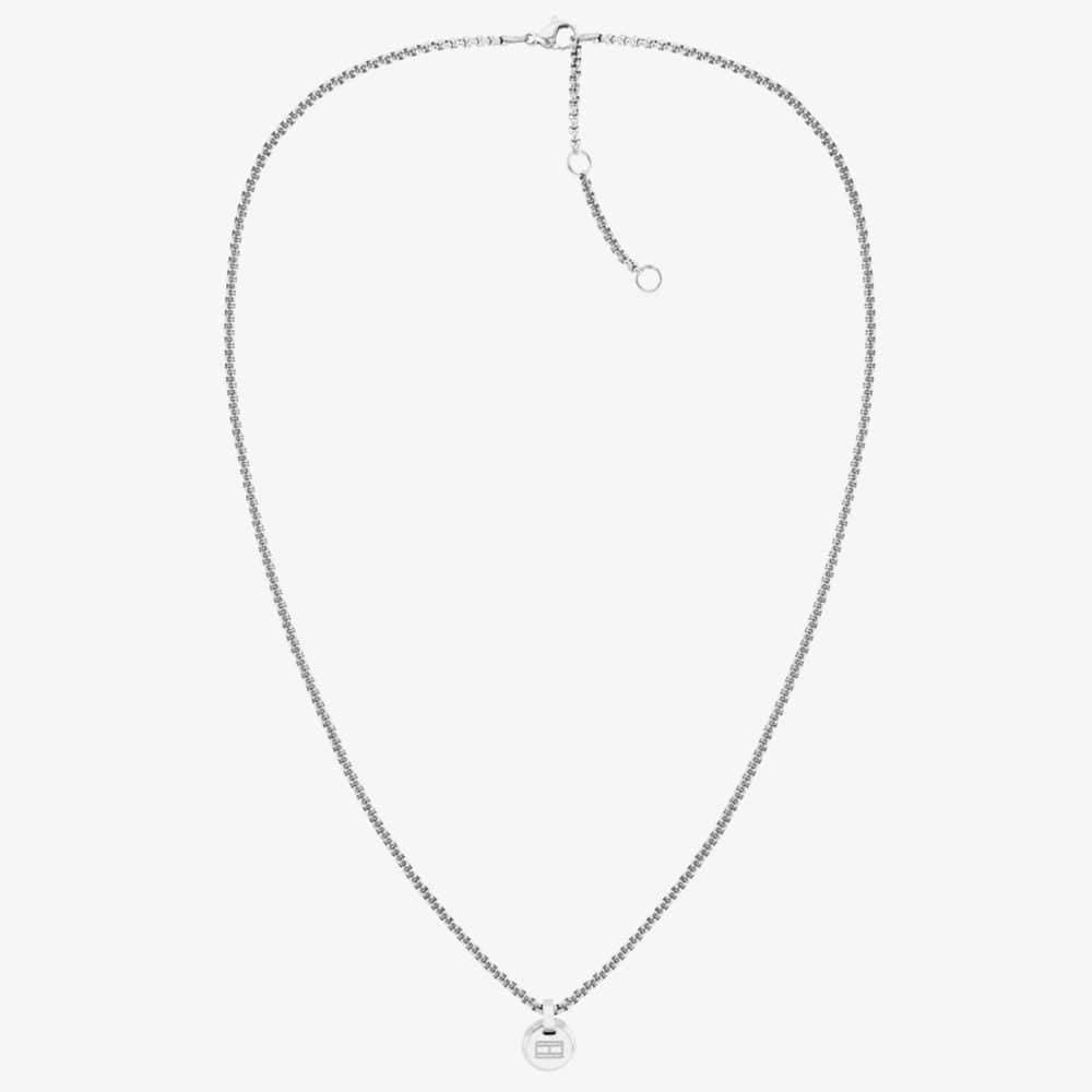 Tommy Hilfiger Tommy Hilfiger Women's Stainless Steel Disc Pendant Necklace 2780849 in Silver