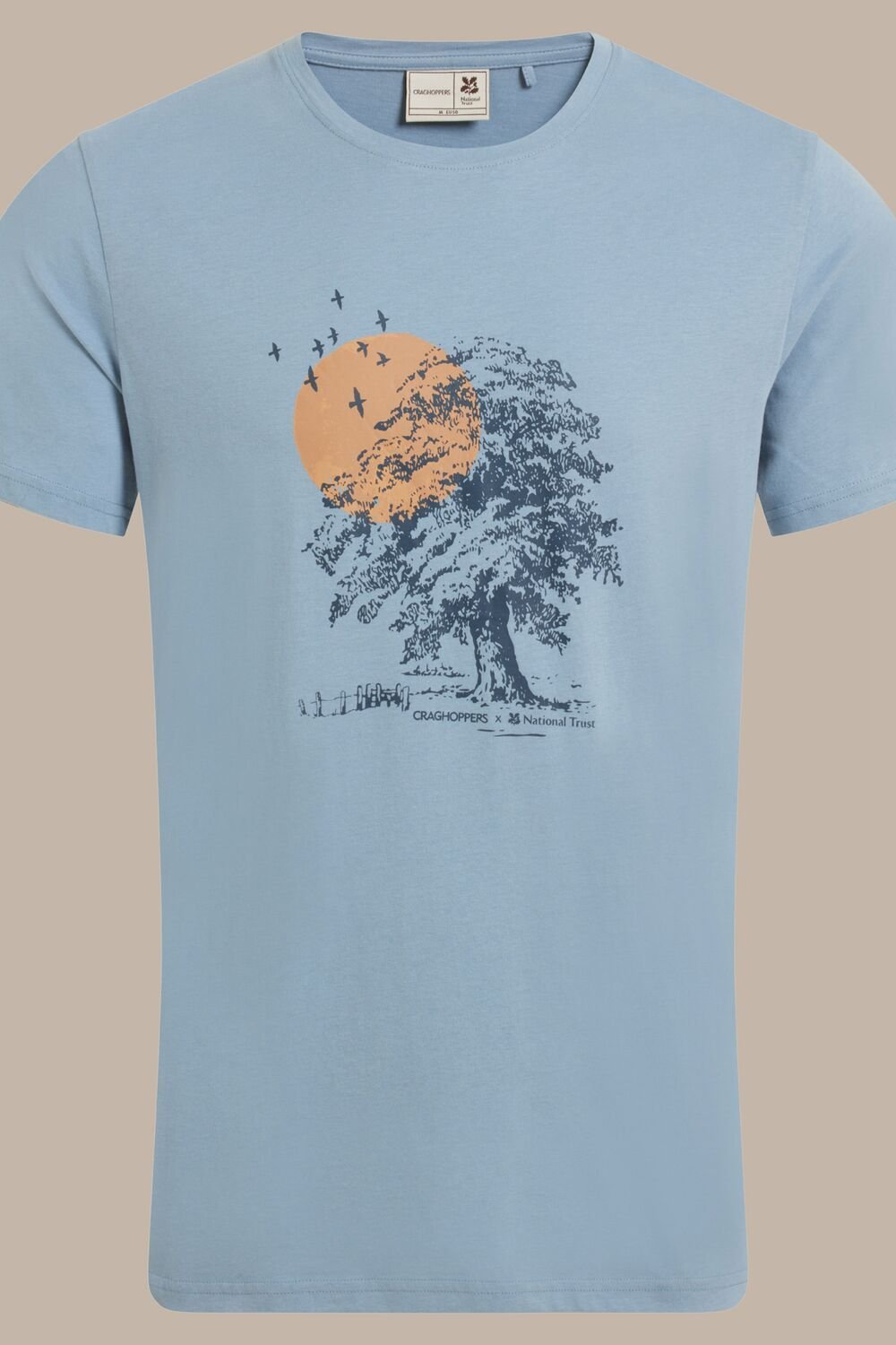 Craghoppers Craghoppers Men's Sabden Regular Fit Short Sleeved T-Shirt in Baby Blue - 2