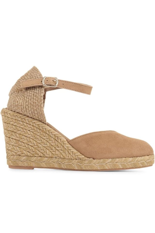 Jones Bootmaker Jones Bootmaker Women's Arabella Wedge Sandals in Tan - 2