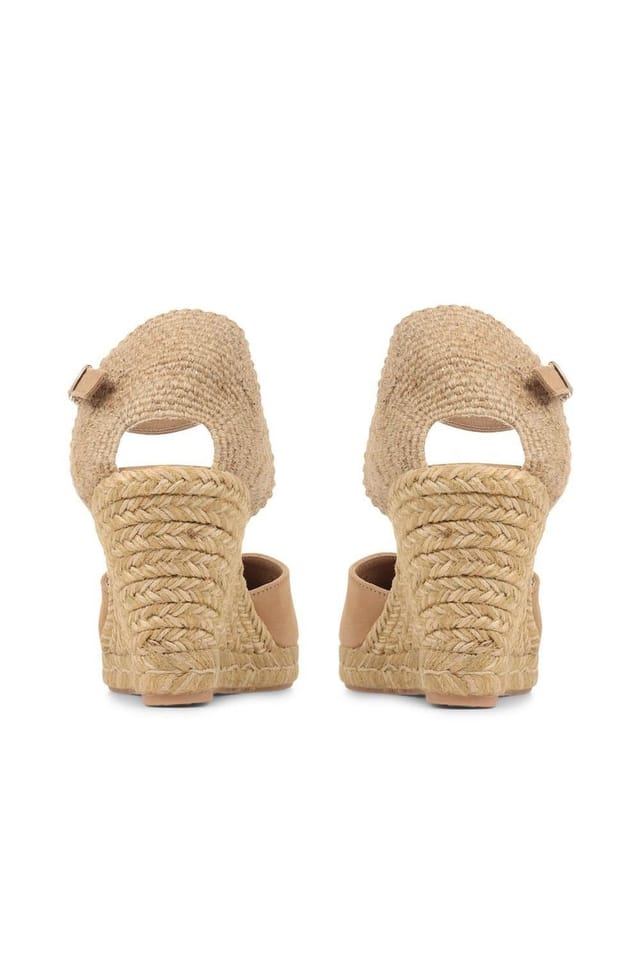 Jones Bootmaker Jones Bootmaker Women's Arabella Wedge Sandals in Tan - 3