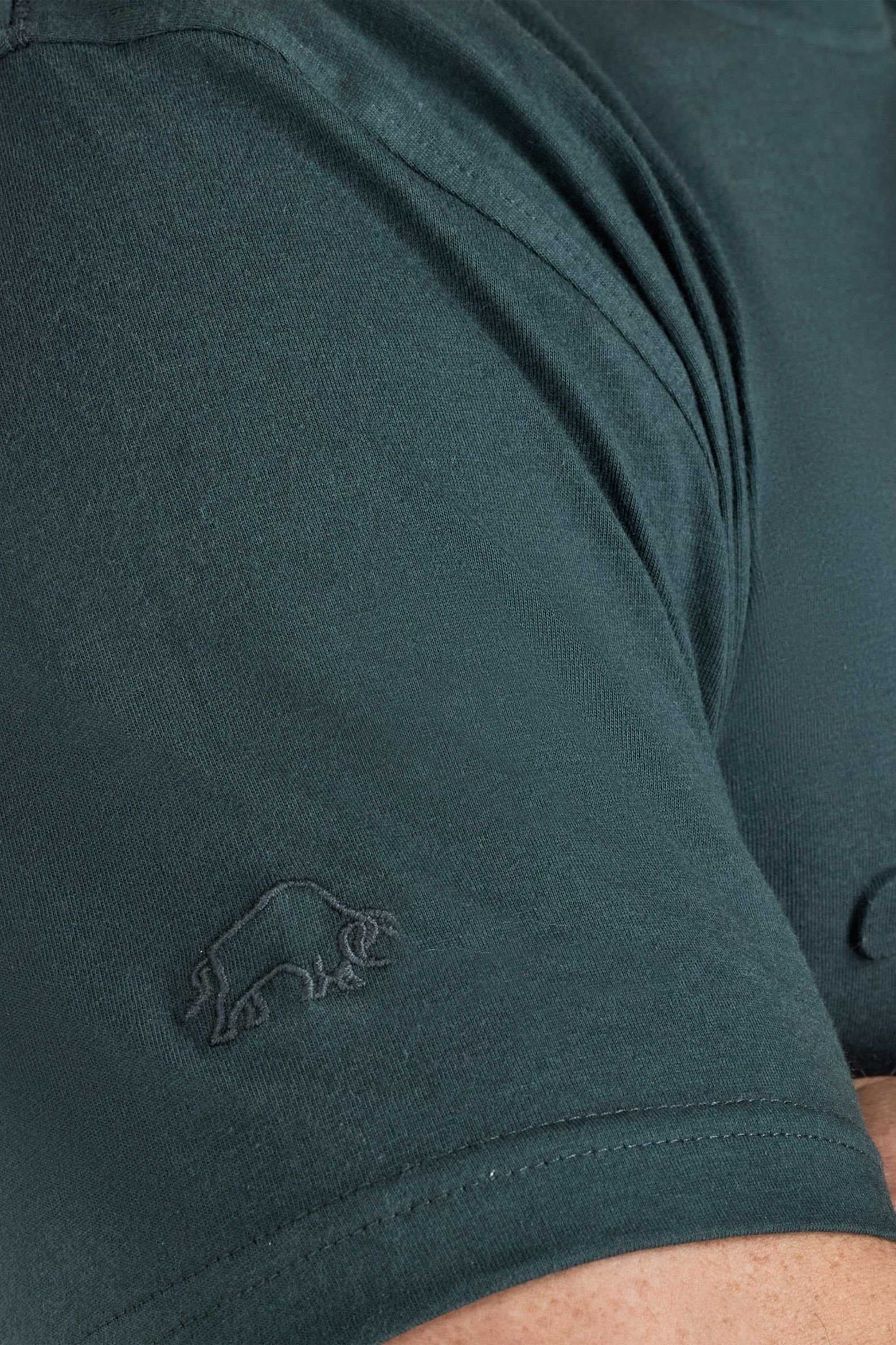 raging bull Raging Bull Men's 3D Emboss Bull T-Shirt in Dark Green - 3