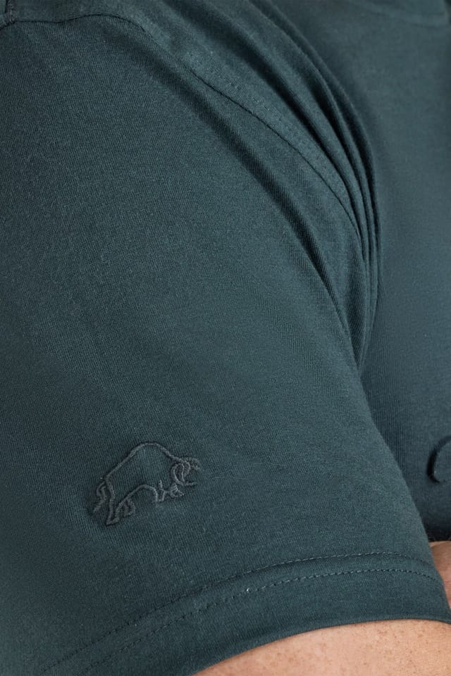 raging bull Raging Bull Men's 3D Emboss Bull T-Shirt in Dark Green - 3