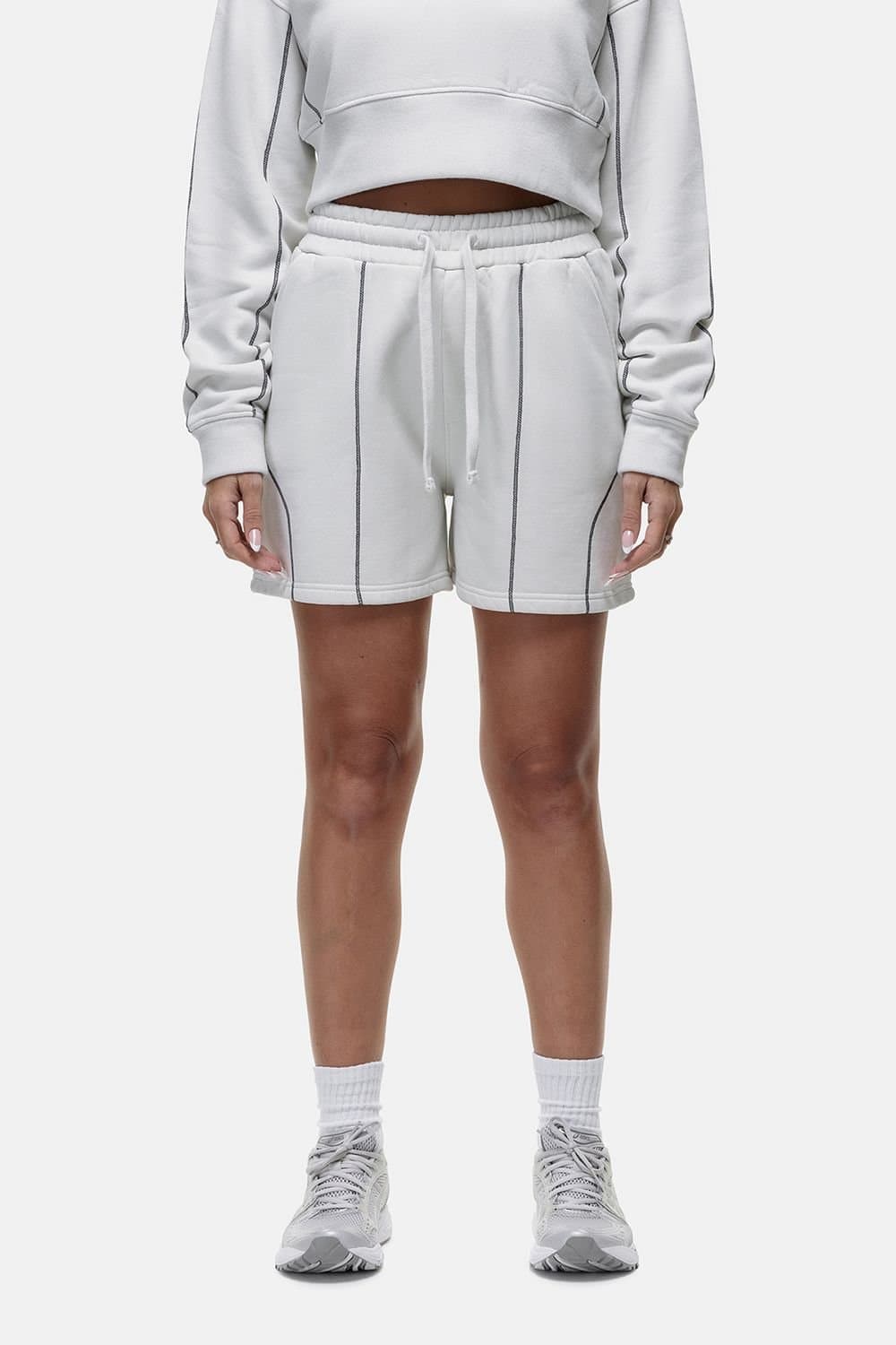 Good For Nothing Good For Nothing Women's Vintage Relaxed Fit Shorts in Light Grey