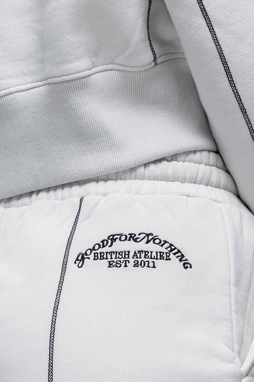 Good For Nothing Good For Nothing Women's Vintage Relaxed Fit Shorts in Light Grey - 4