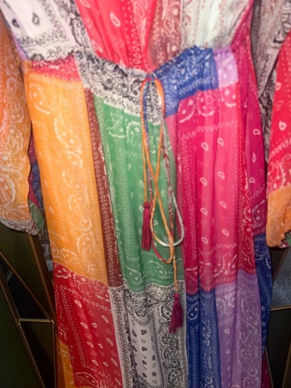 Never Fully Dressed Multi Bandana Boho Dress Size 12