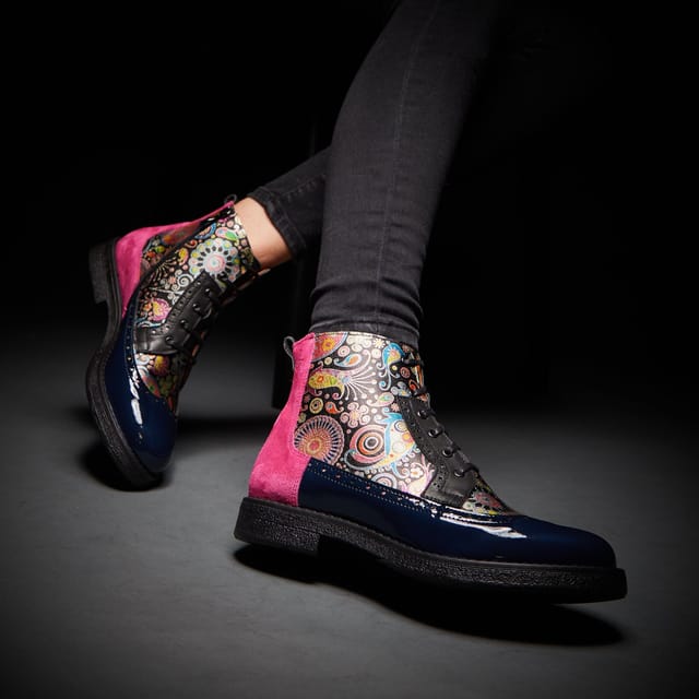 Embassy London Embassy London Women's Hatter - Navy Pink - 2